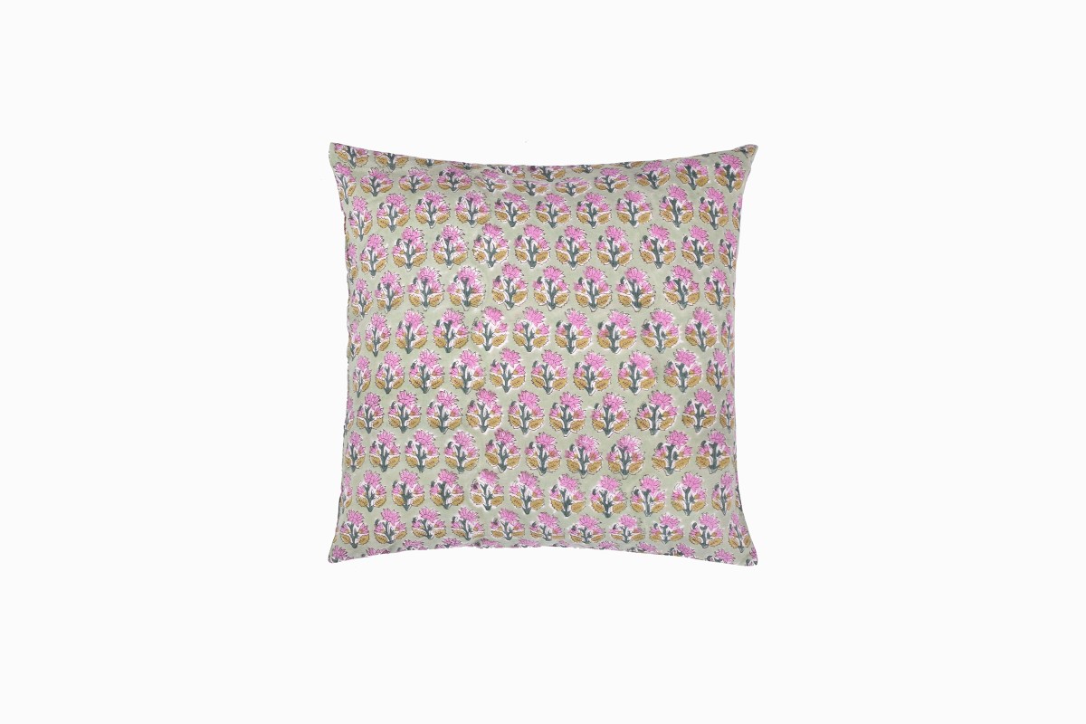 Violet flower cushion