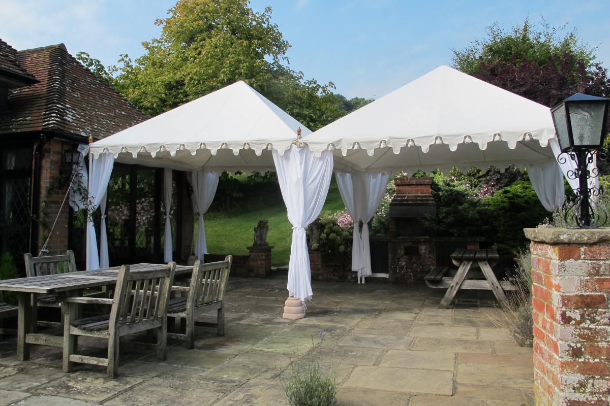 Two 3.5m Pergolas joined together