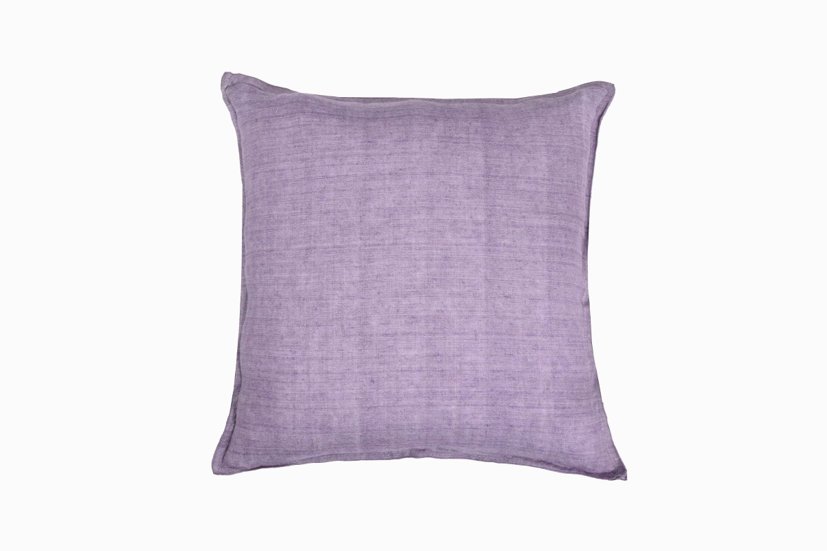 Linen cushion 50x50 purple