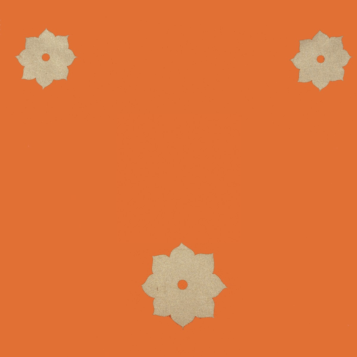 Orange Mughal Flower ceiling