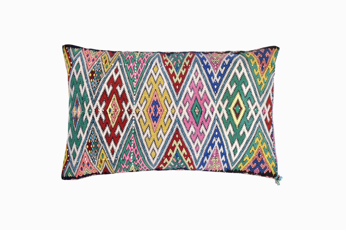 Moroccan embroidered cushion Ref 2