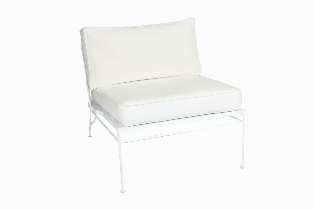 White Palm Springs chair cream cushions