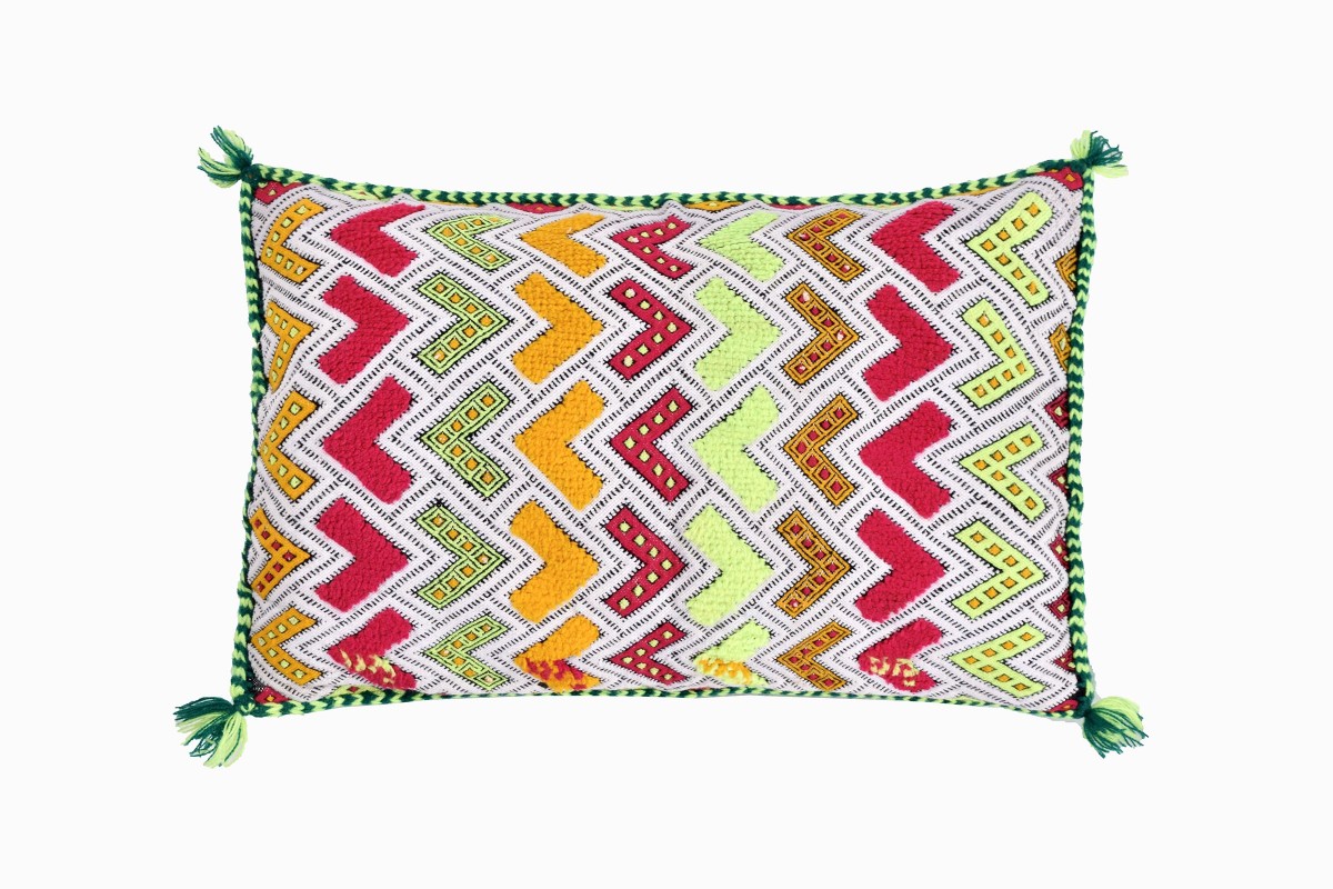 Moroccan embroidered cushion Ref 4
