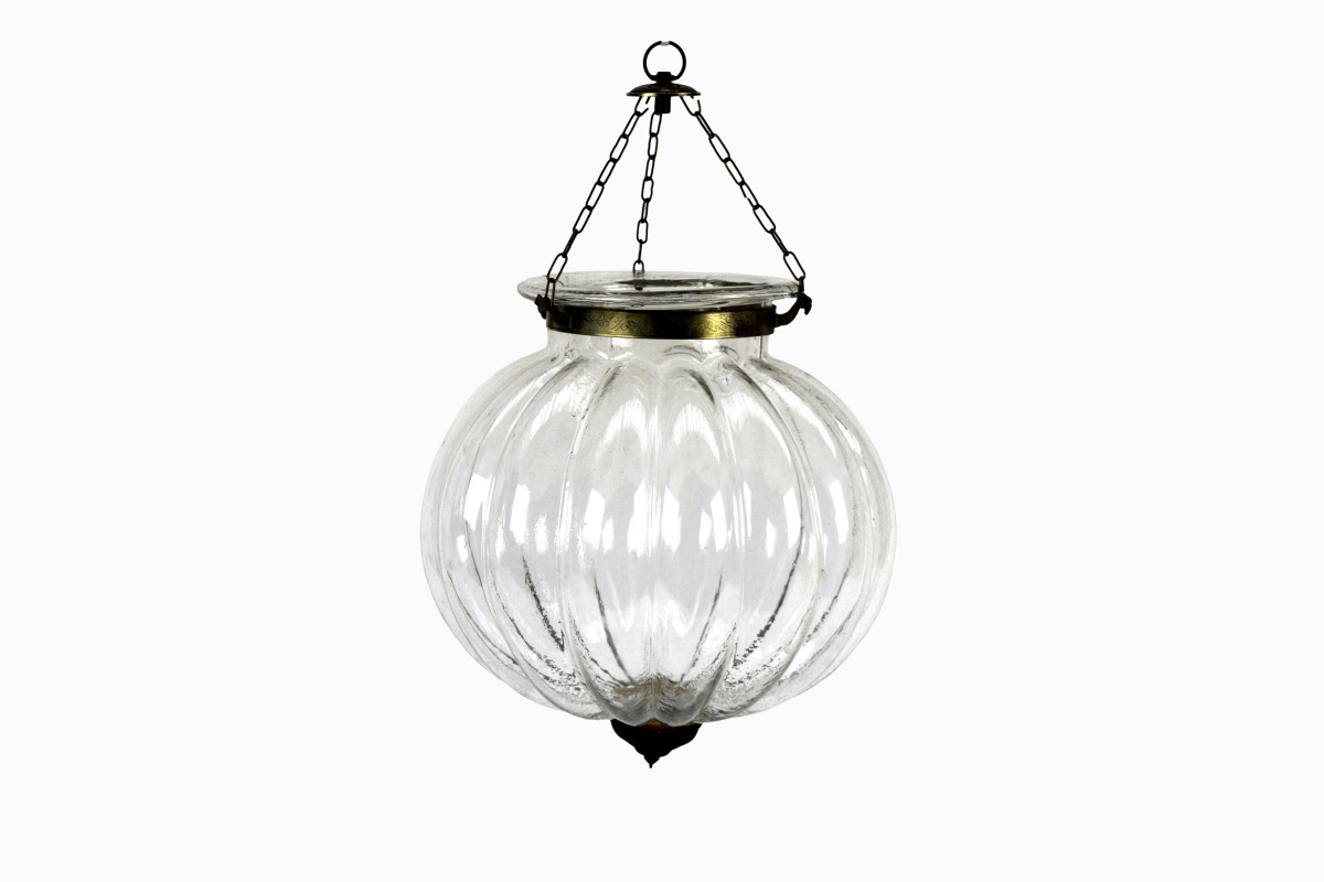 Clear glass Hundi light