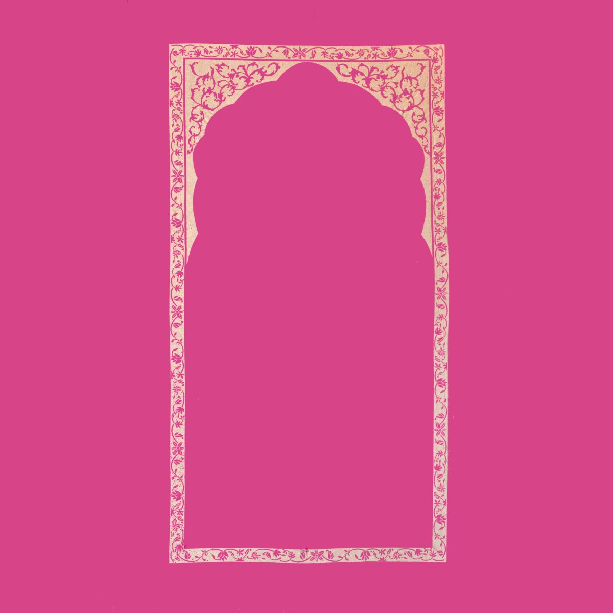 Rani pink golden arch wall