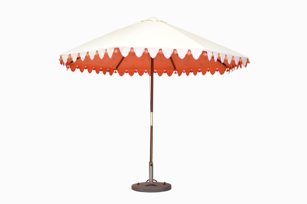 Sunshade orange gold star lining