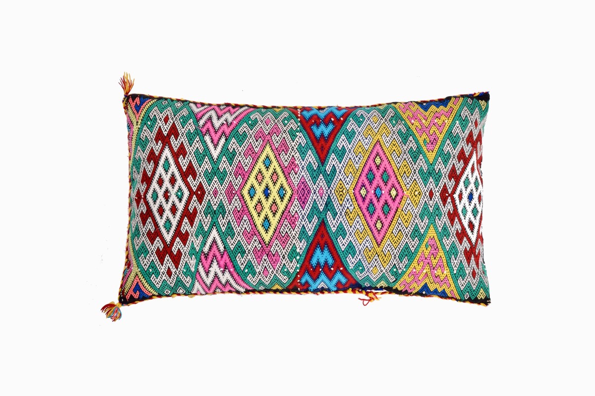 Moroccan embroidered cushion Ref 1 