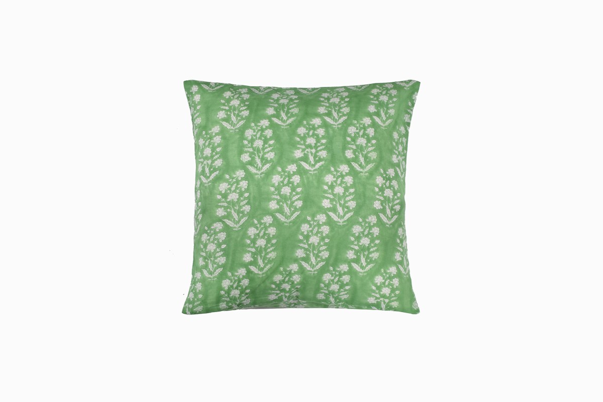 Indian flower green cushion 46cm