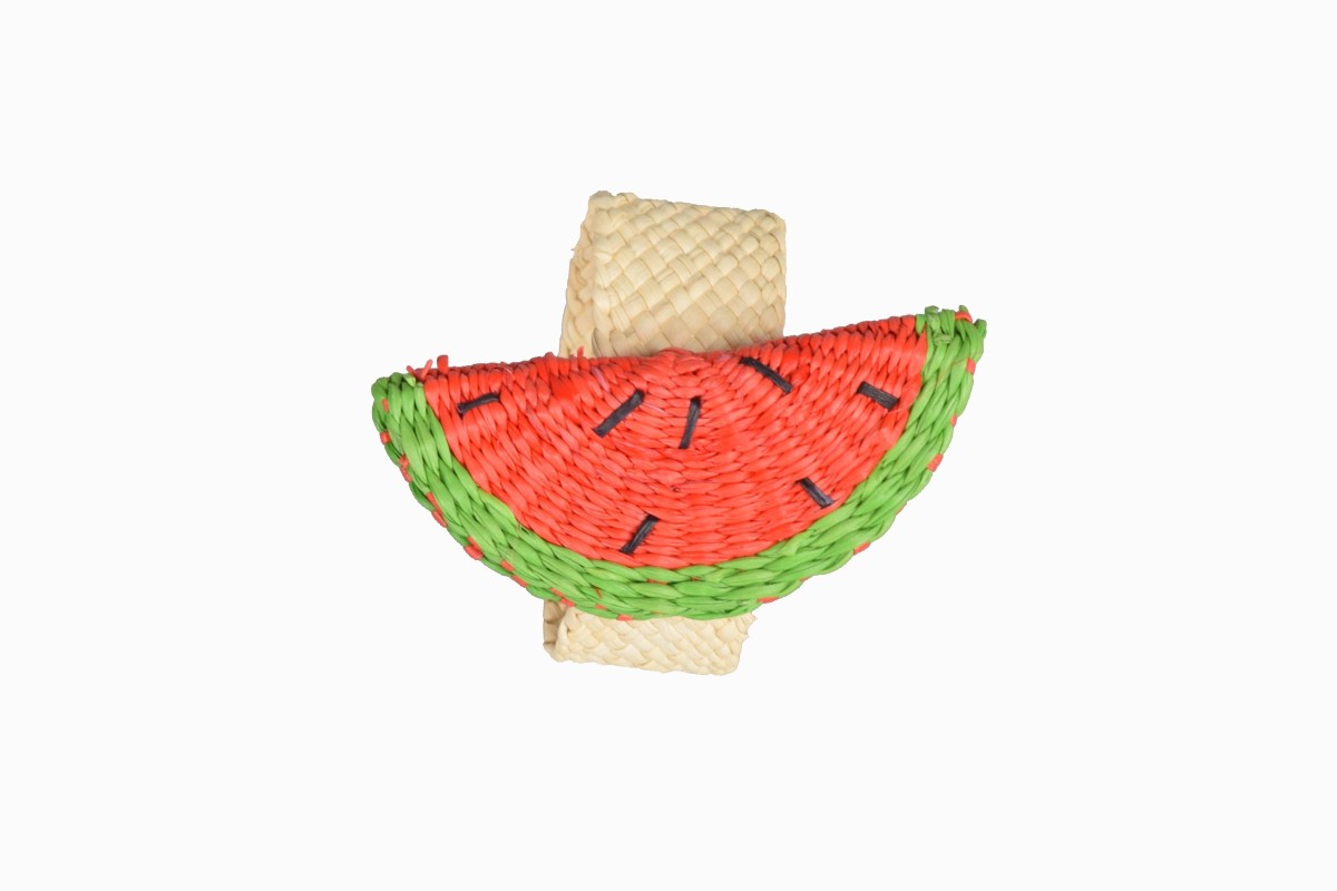 Watermelon napkin ring close up