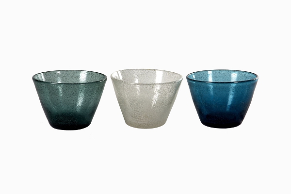 Bubble glass bowls