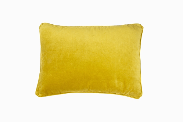 Velvet pillow lemon