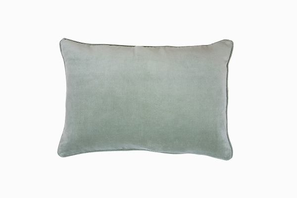 Velvet pillow soft lime