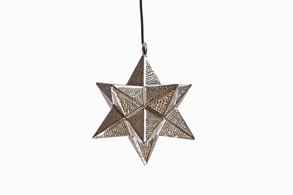 Small silver star lantern