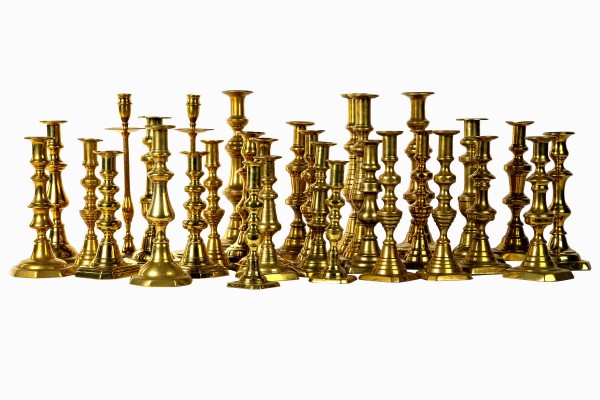 Brass candlesticks