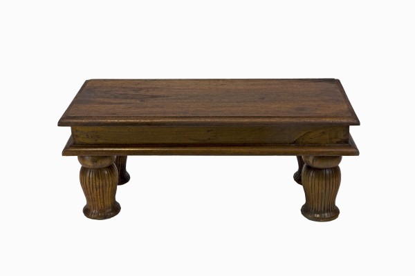 Haveli dark wood rectangular side table