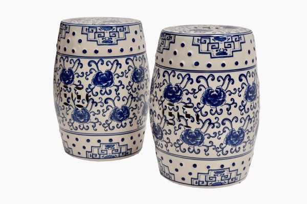 Chinese ceramic stools Ref 3 angled view