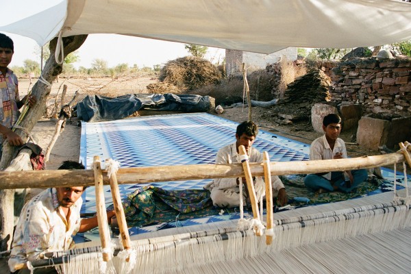 Rug weaving