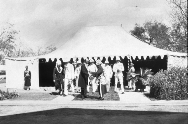 HRH George V meeting Maharajas at the Delhi Durbar