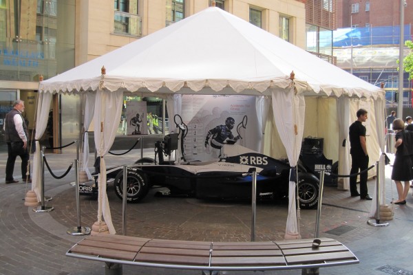 6m Pavilion used as a promotional tent for Royal Bank of Scotland