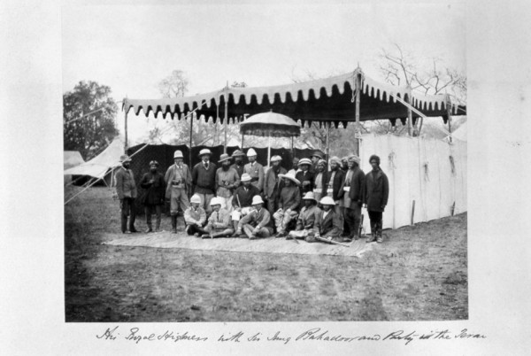 HRH George V with a shooting party