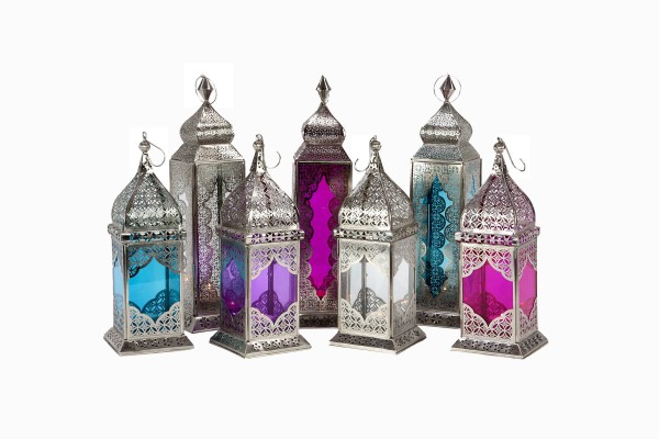 A selection of silver lanterns