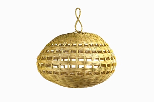 A Rattan lampshade