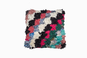 Boucherouite cushion Ref 2005 50cm x 46cm