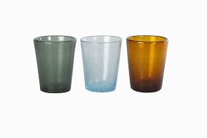 Bubble glass tumblers