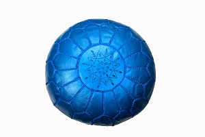Childrens pouffe bright blue