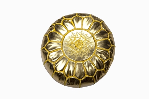 Childrens pouffe gold