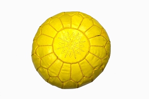 Childrens pouffe yellow