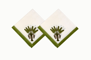 Palm tree napkins (Fan Palm)