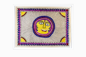 Hand painted sun picture