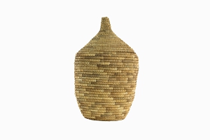 Large woven grass pot