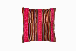 NE India square embroidered cushion Ref 2069