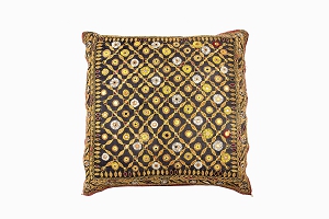 Northwest India silk embroidered cushion