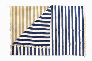 Striped wools rugs R85 and R83