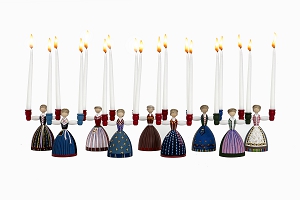 Swedish Folklore doll candle holders