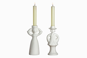 Vintage candlesticks traditional couple