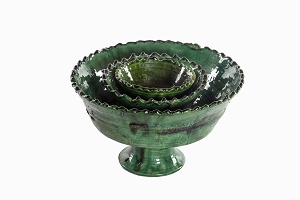 Zig zag rim Zagora bowls