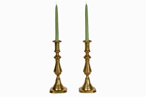 Vintage brass candlesticks Ref 101