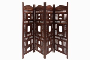 Safi dark wood screen