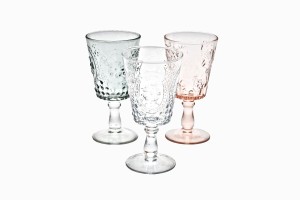 Decorative wine glasses