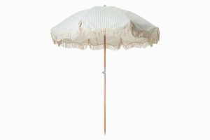 Peppermint and cream Riviera parasol PG