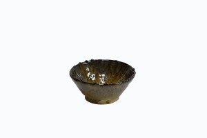 Ochre Zagora bumpy rim bowl very small