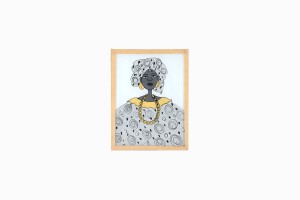 Senegalese glass painting Ref 18