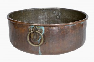 Large copper cooking pot 2