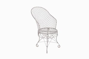 A white regency garden chair