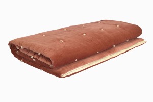BS11 quilted bedspred terracotta