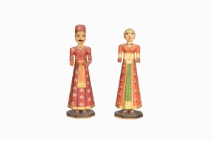 Vintage wooden traditional Indian figures